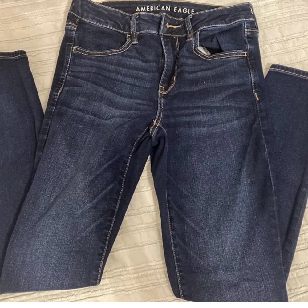 American Eagle Outfitters Women's Navy Skinny Jeans